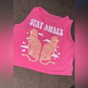 hot pink shein crop top